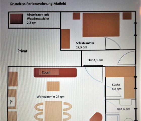 Grundriss Ferienwohnung